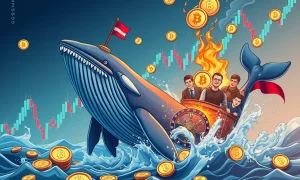 Volatile WLFI token price chart showing Trump family gains and whale investor losses