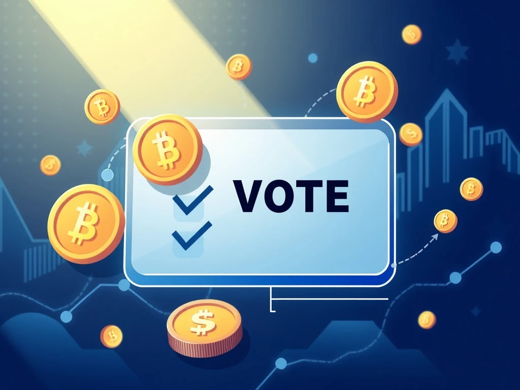 Community voting on WLFI token unlock showing blockchain governance process