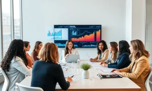 Women founders discussing exit valuation strategies at business conference