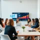 Women founders discussing exit valuation strategies at business conference