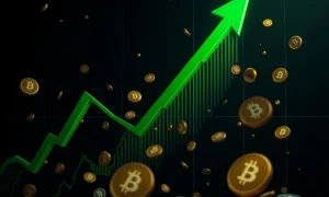 WOO cryptocurrency dramatic price surge chart showing massive 273% gain in trading activity