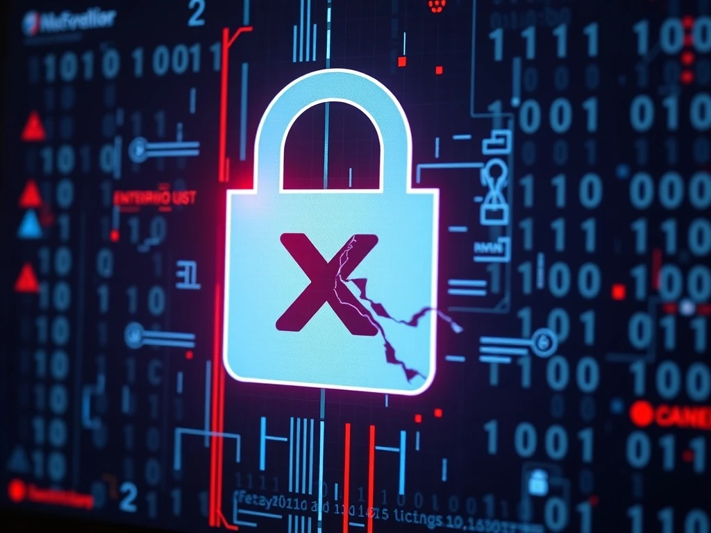 Security warning about X's end-to-end encrypted chat implementation with broken lock symbolism