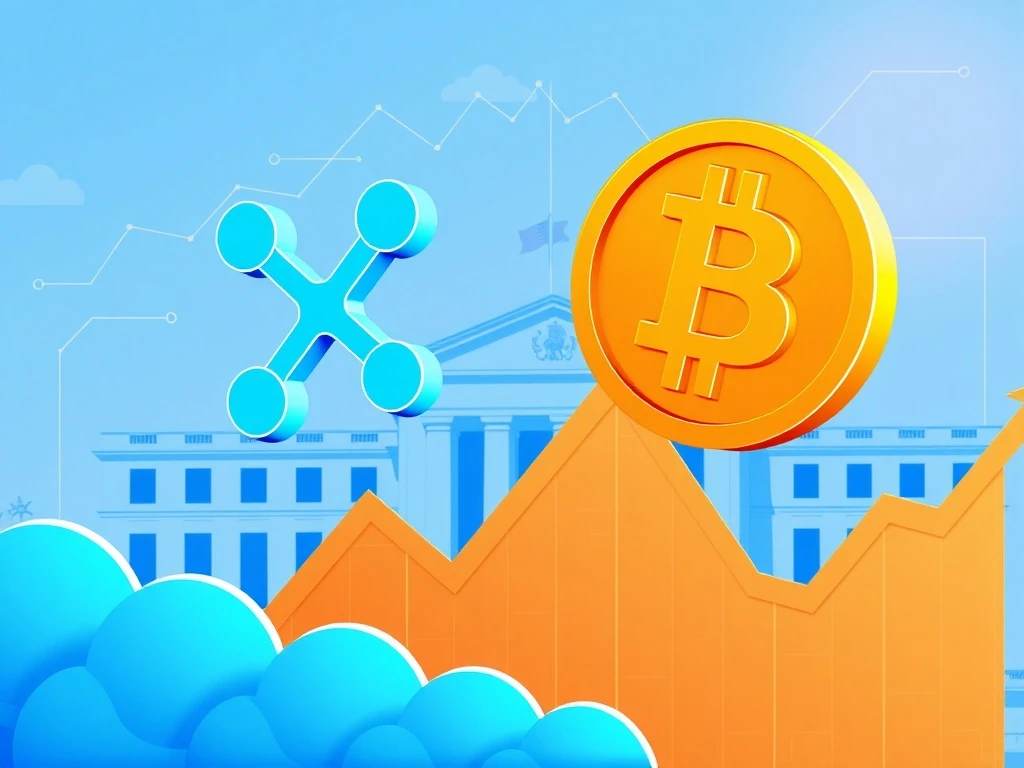 XRP cloud mining strategy showing cryptocurrency growth during Federal Reserve rate cuts