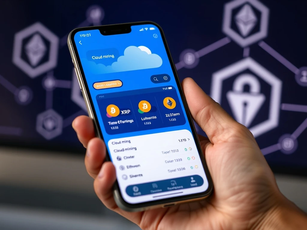 XRP cloud mining platform generating passive income through renewable energy and AI technology