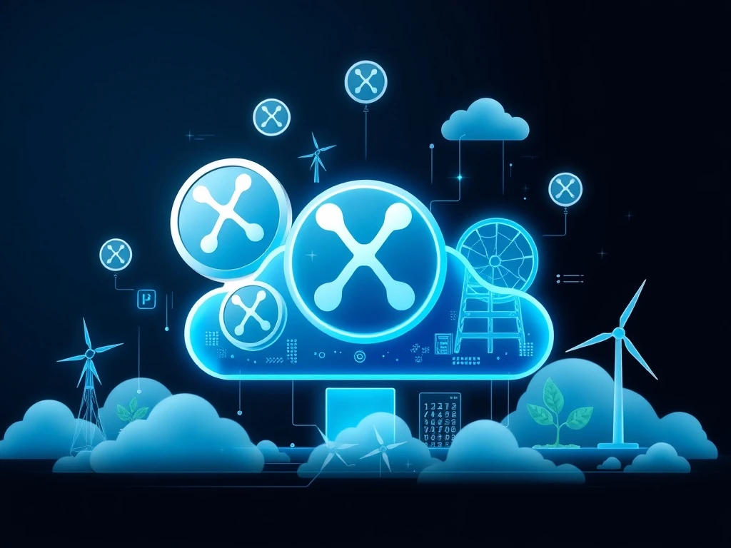 XRP cloud mining infrastructure providing volatility protection through renewable energy blockchain technology