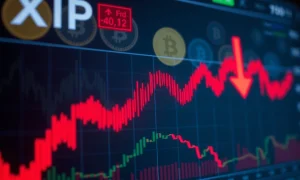 XRP correction analysis showing price volatility and critical support levels on trading chart