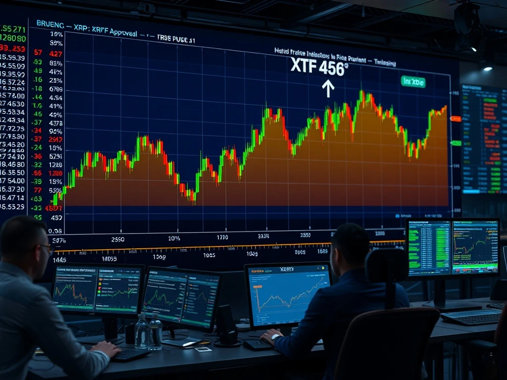 XRP ETF approval timeline showing price surge prediction and institutional investment flow chart