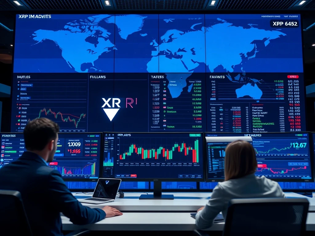 XRP ETFs dashboard showing institutional investment growth and market analysis