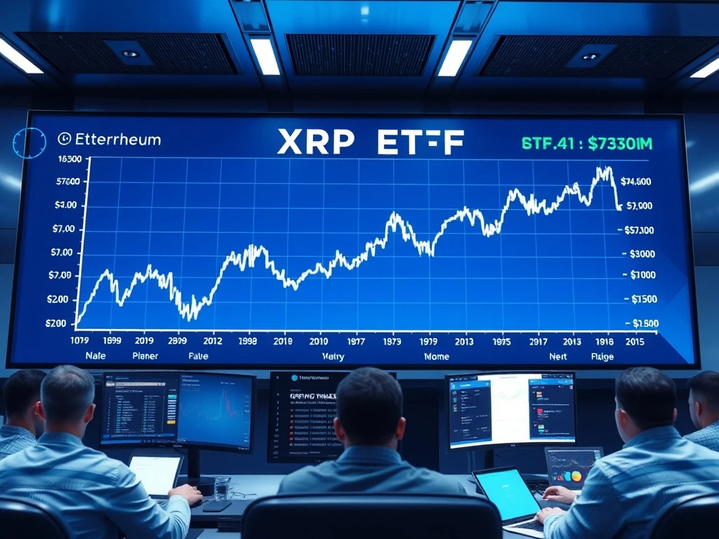 XRP ETFs outperforming Bitcoin and Ethereum in institutional investment growth chart