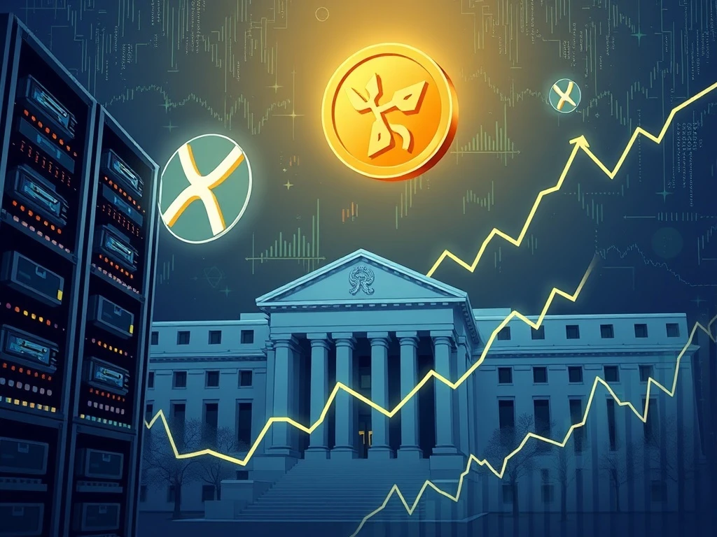 XRP cryptocurrency soaring with mining profits during Federal Reserve rate cuts