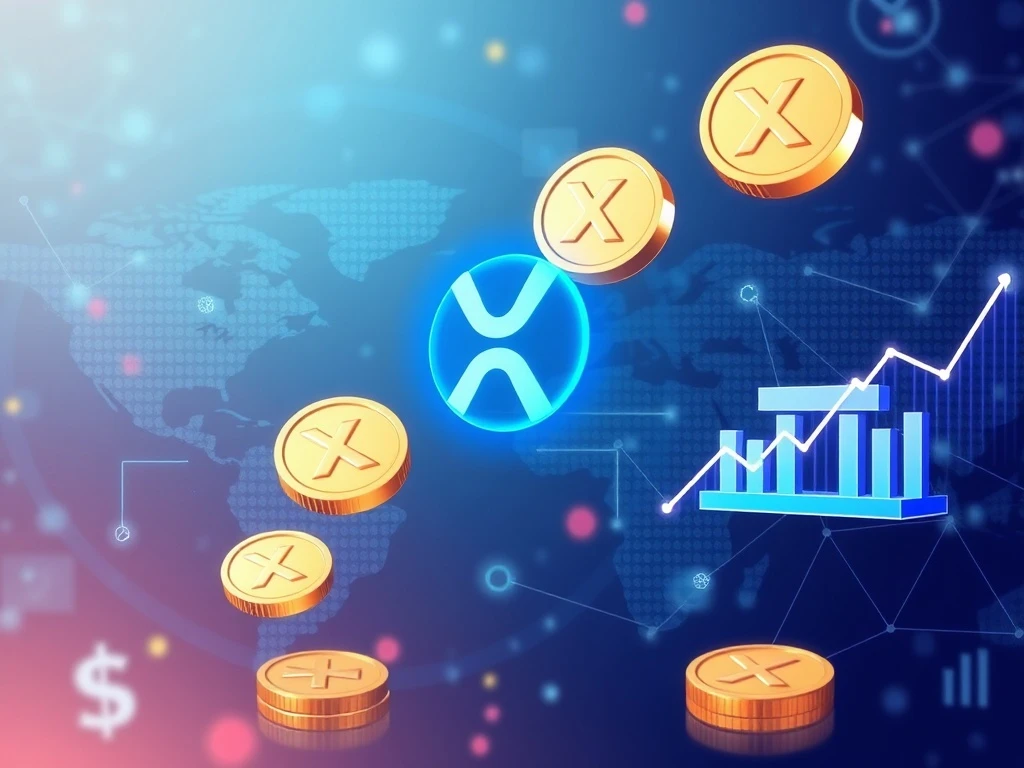 XRP cryptocurrency bridging global financial institutions with blockchain technology