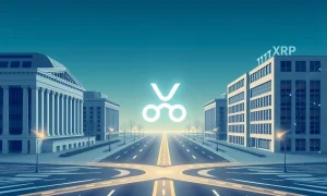XRP institutional adoption analysis showing cryptocurrency at financial crossroads with blockchain networks