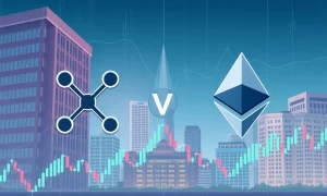 XRP and Ethereum competing for institutional adoption in cryptocurrency markets