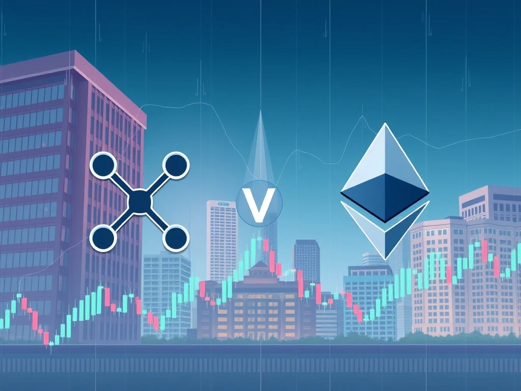 XRP and Ethereum competing for institutional adoption in cryptocurrency markets