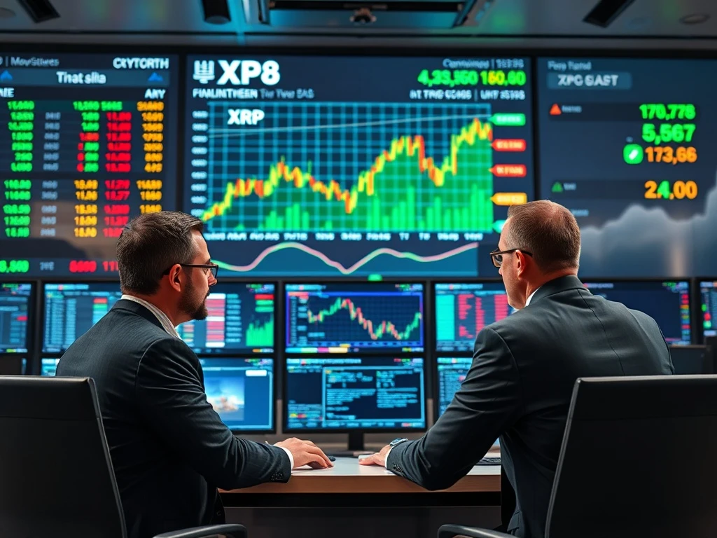 XRP institutional adoption analysis showing financial charts and trading data