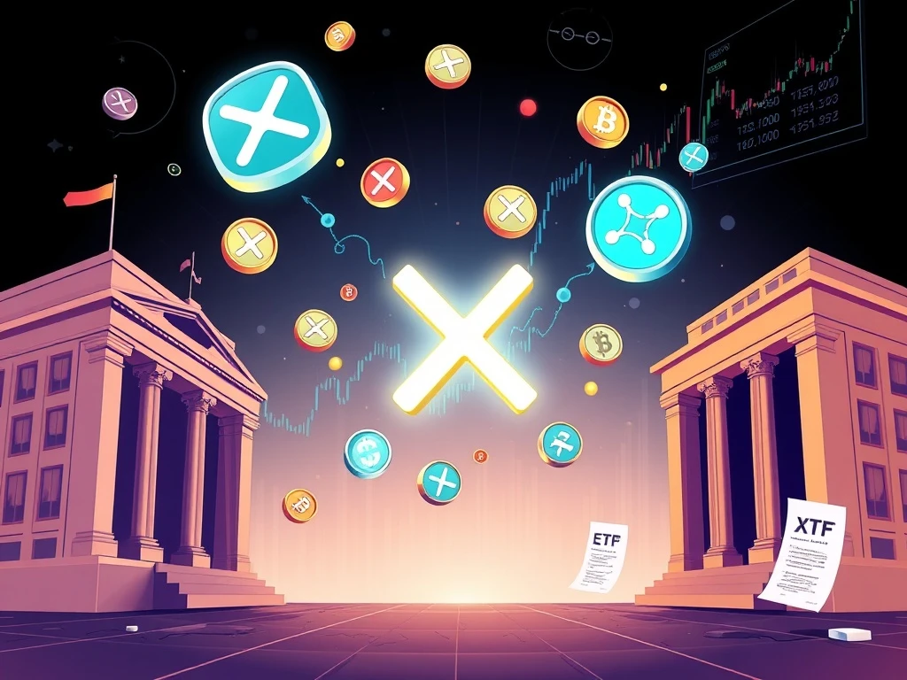 XRP institutional adoption versus DeFi challenges analysis with price chart