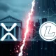 Cryptocurrency investment comparison showing XRP institutional adoption versus Litecoin peer-to-peer utility