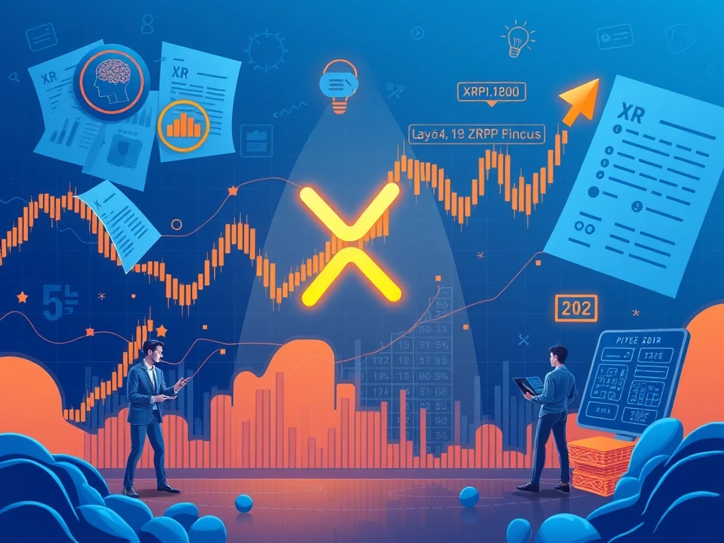 XRP market analysis showing price charts with behavioral economics indicators and institutional trading patterns