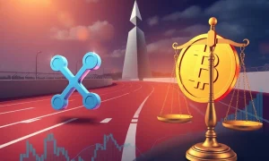 XRP news today analysis showing cryptocurrency market competition between XRP and Dogecoin
