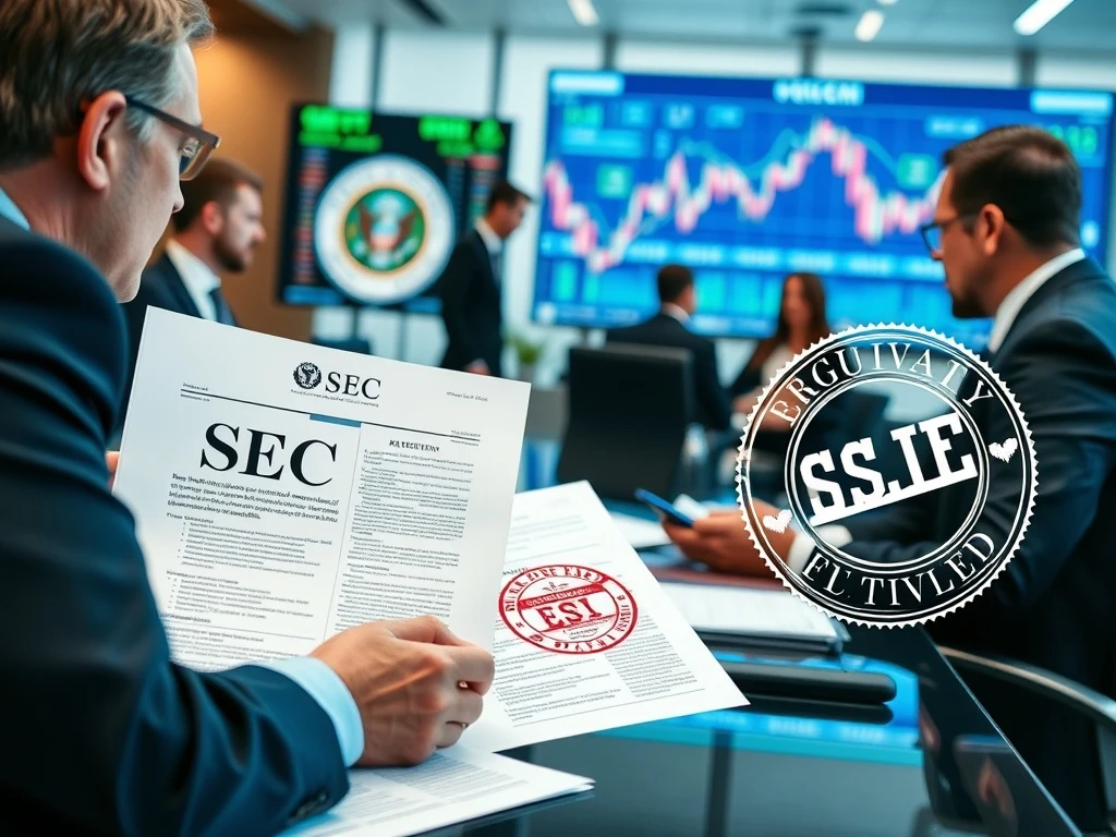 SEC regulators reviewing XRP news today and cryptocurrency ETF applications with market charts