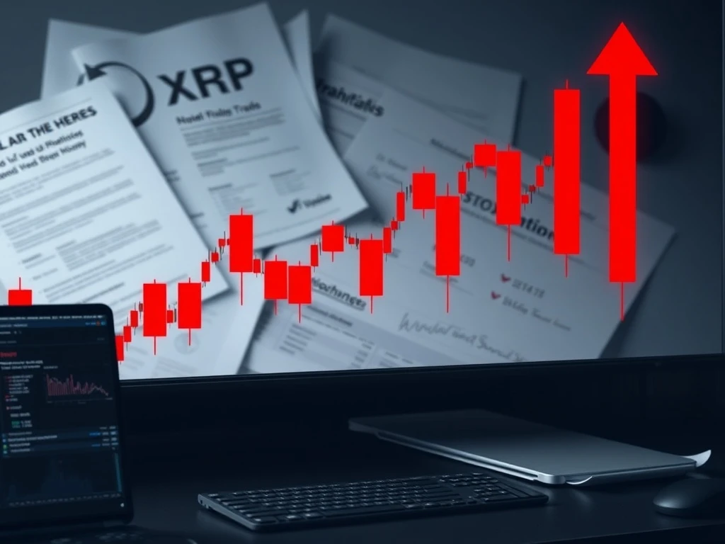 XRP price crash chart showing dramatic 80% decline amid regulatory pressure