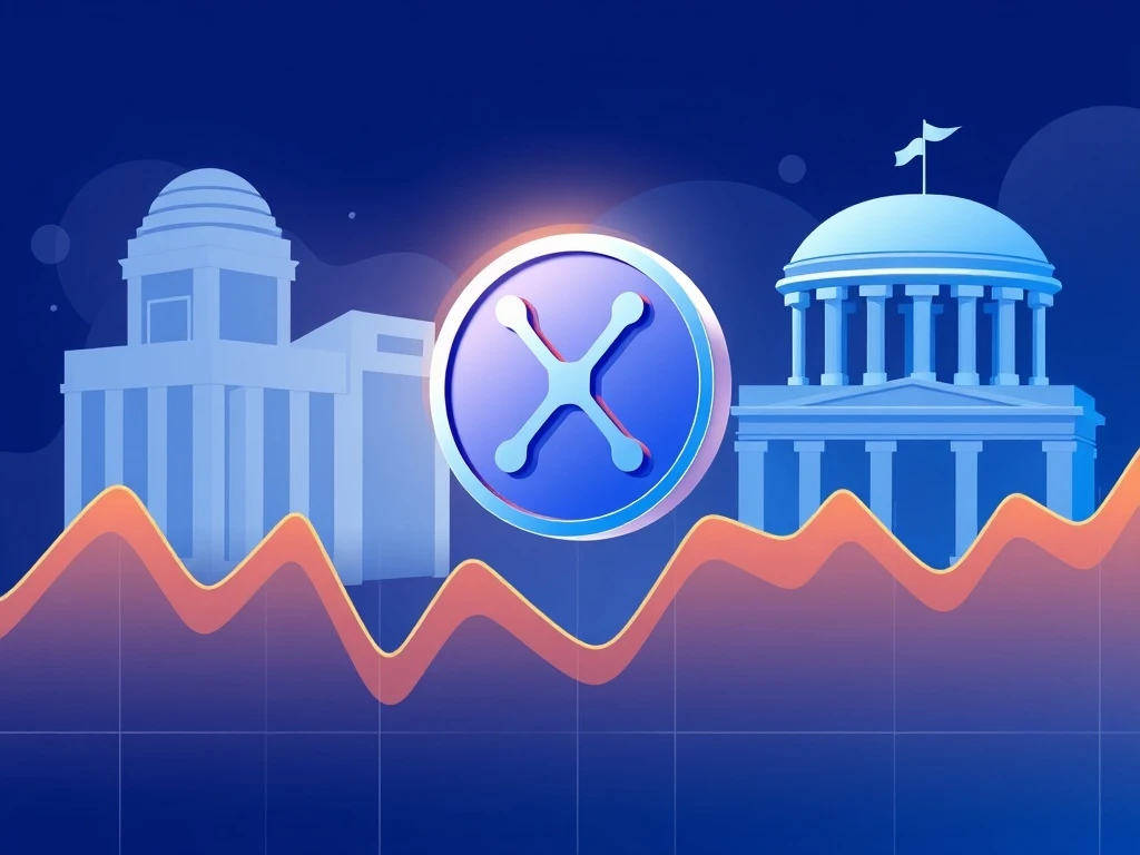 XRP price chart showing growth with regulatory clarity and institutional adoption indicators