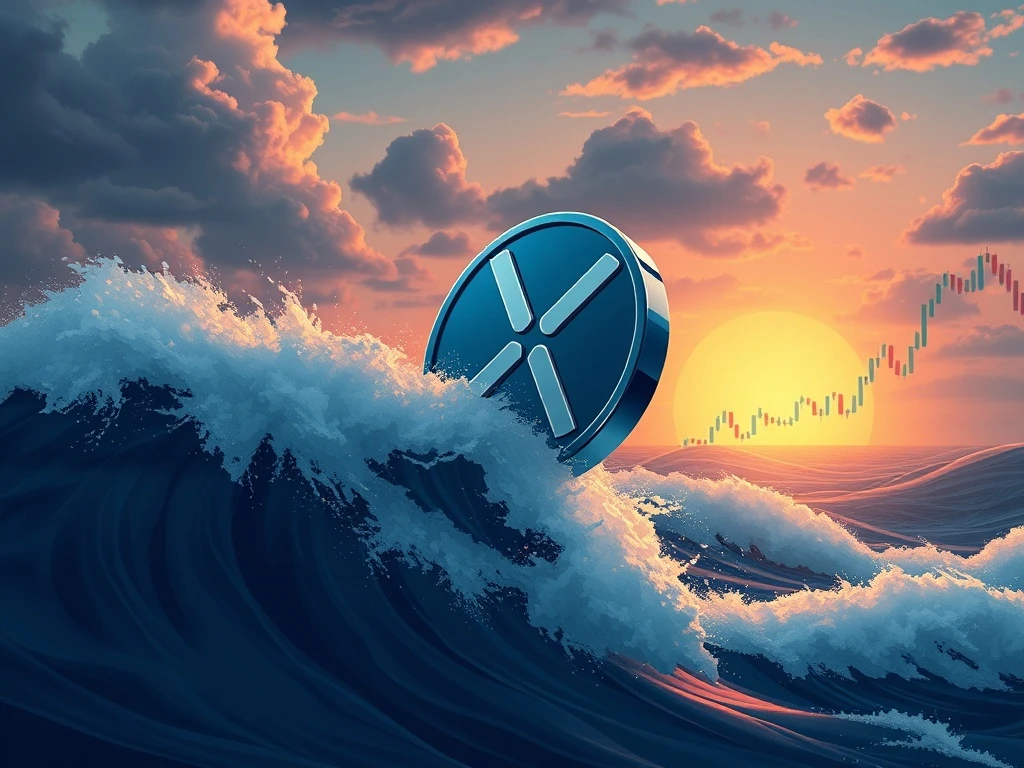 XRP price analysis showing September consolidation and October breakout potential with cryptocurrency market trends