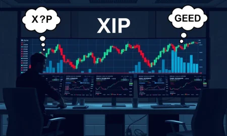 XRP price volatility analysis showing institutional and retail trading patterns with behavioral economics insights