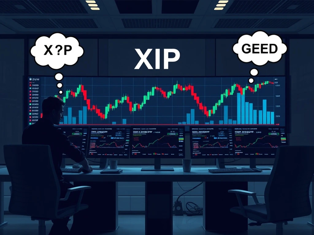 XRP price volatility analysis showing institutional and retail trading patterns with behavioral economics insights
