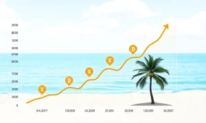 XRP retirement planning chart showing growth projections for financial freedom goals