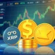 Comparison of XRP, SUI, and RTX cryptocurrency tokens showing potential for explosive crypto gains in 2025 market