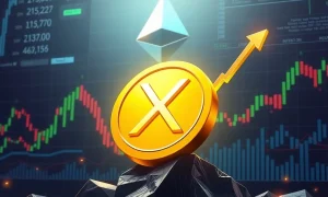 XRP surge analysis showing cryptocurrency growth against Ethereum competition with trading charts