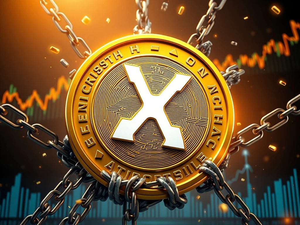 Critical XRP unlock event showing massive coin release affecting cryptocurrency market dynamics