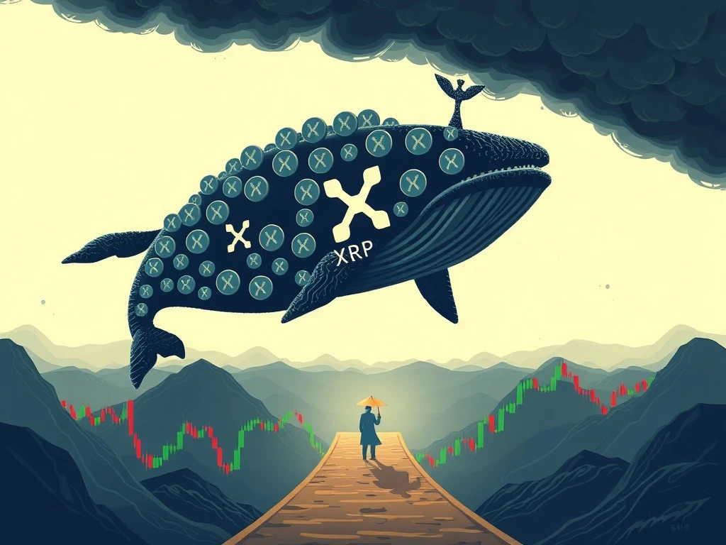 XRP whale activity threatening cryptocurrency market stability with potential major sell-off