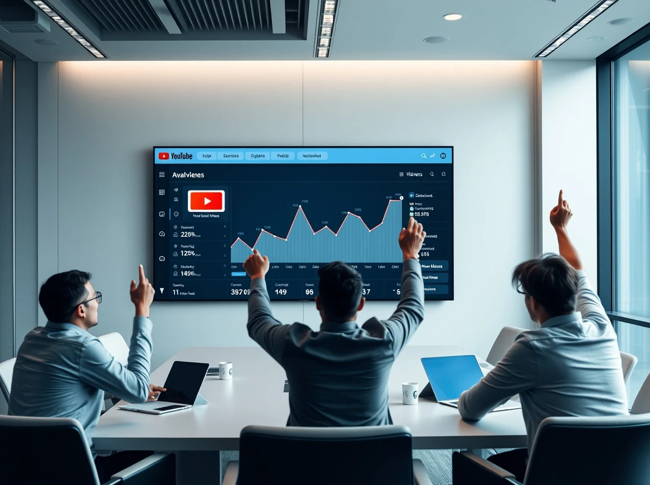 YouTube stream validation showing record-breaking viewer analytics and successful corporate strategy implementation