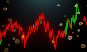 ZEN cryptocurrency extreme volatility chart showing massive price collapse and market correction