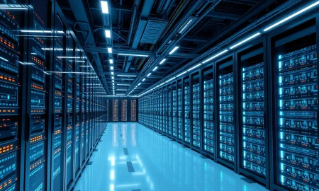 Massive AI data centers powering next-generation artificial intelligence infrastructure and computing