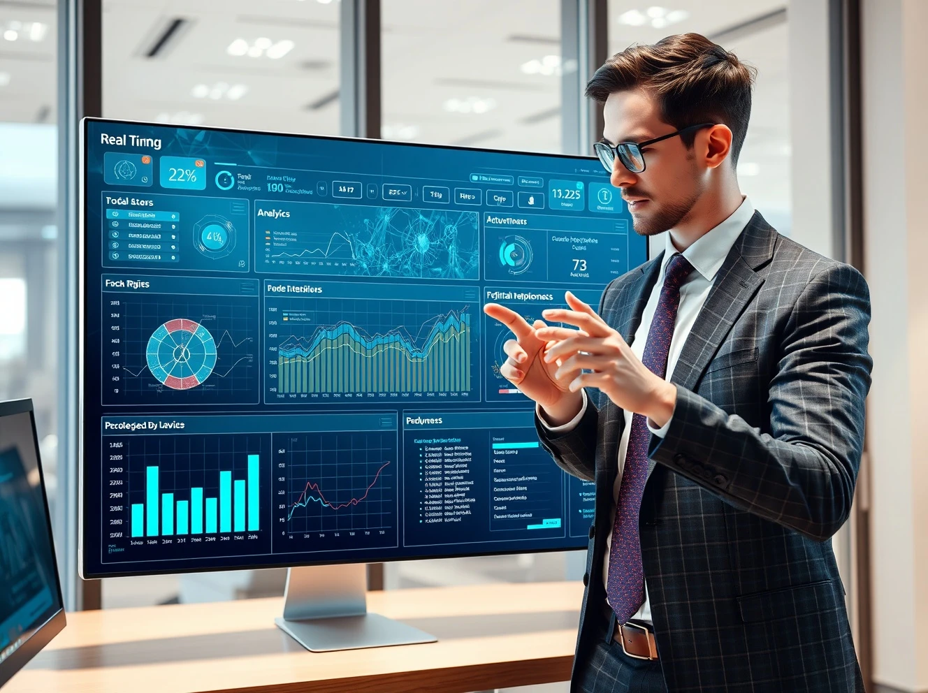 AI project ideas dashboard showing real-time business analytics and market intelligence