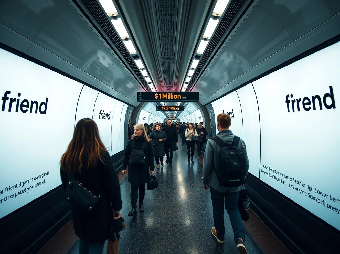 AI startup Friend's controversial subway advertising campaign dominating New York City stations