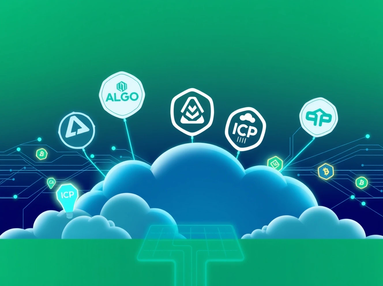 Advanced crypto mining platform featuring ALGO NEAR ICP blockchain networks