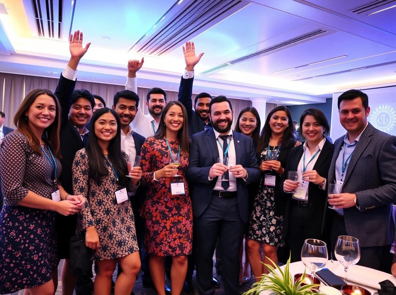 Ambitious business leaders receiving awards at LDC Top 50 ceremony 2025