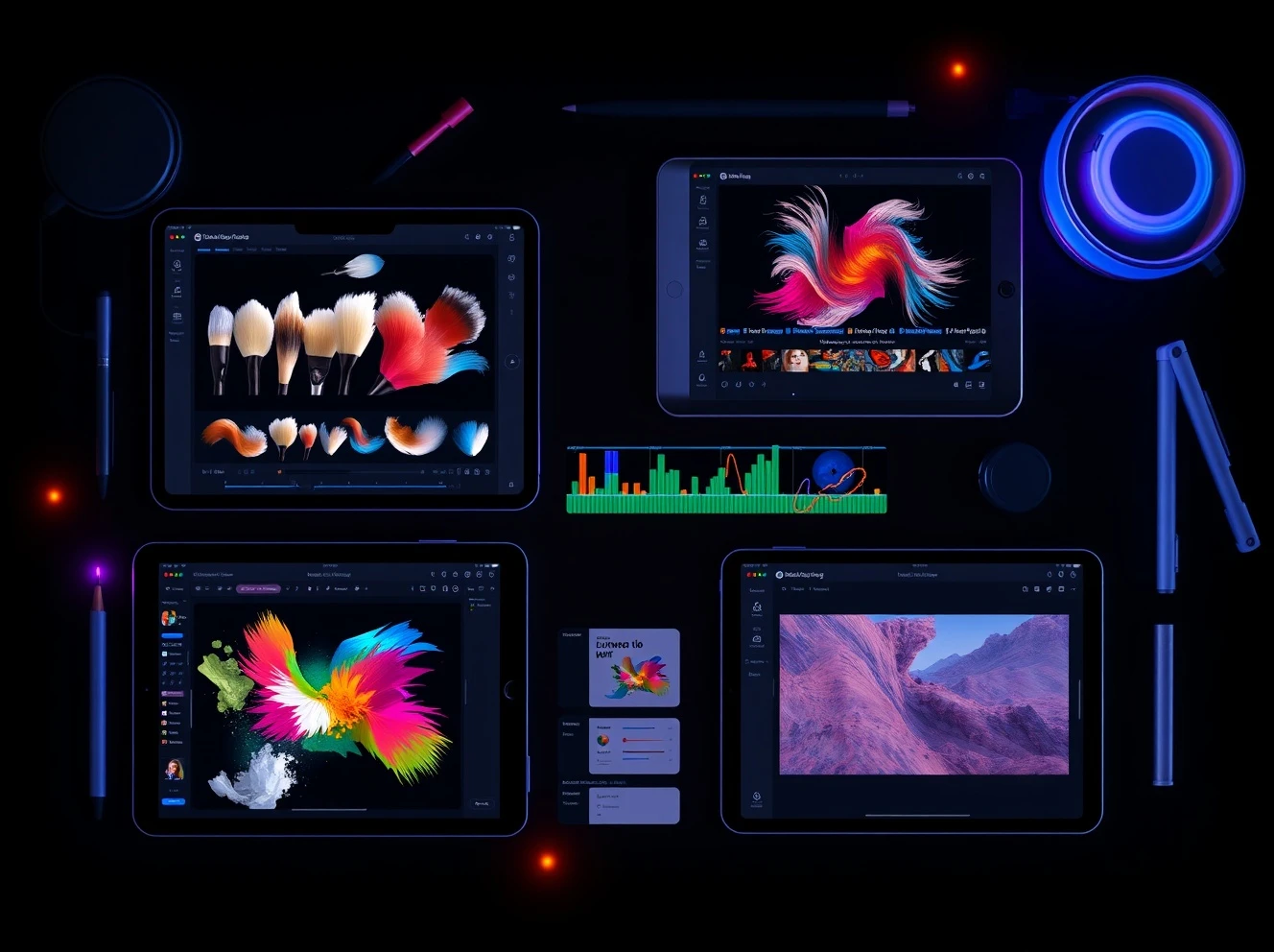 Essential iPad apps for creativity showcasing digital art and design tools