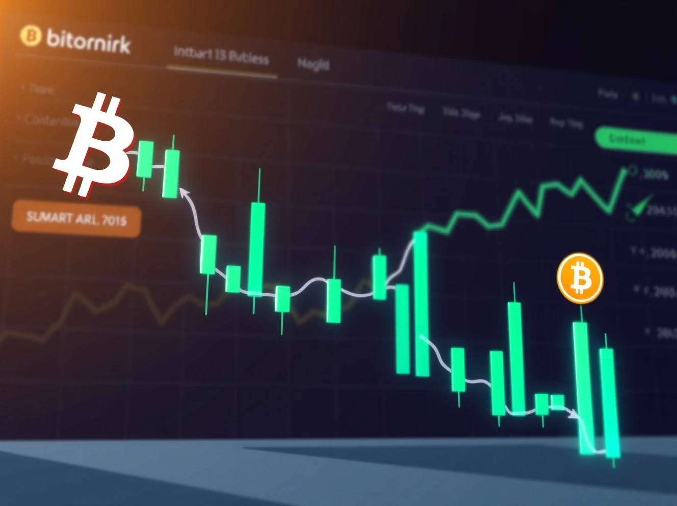 Bitcoin correction analysis showing bullish technical patterns and recovery signals on financial chart