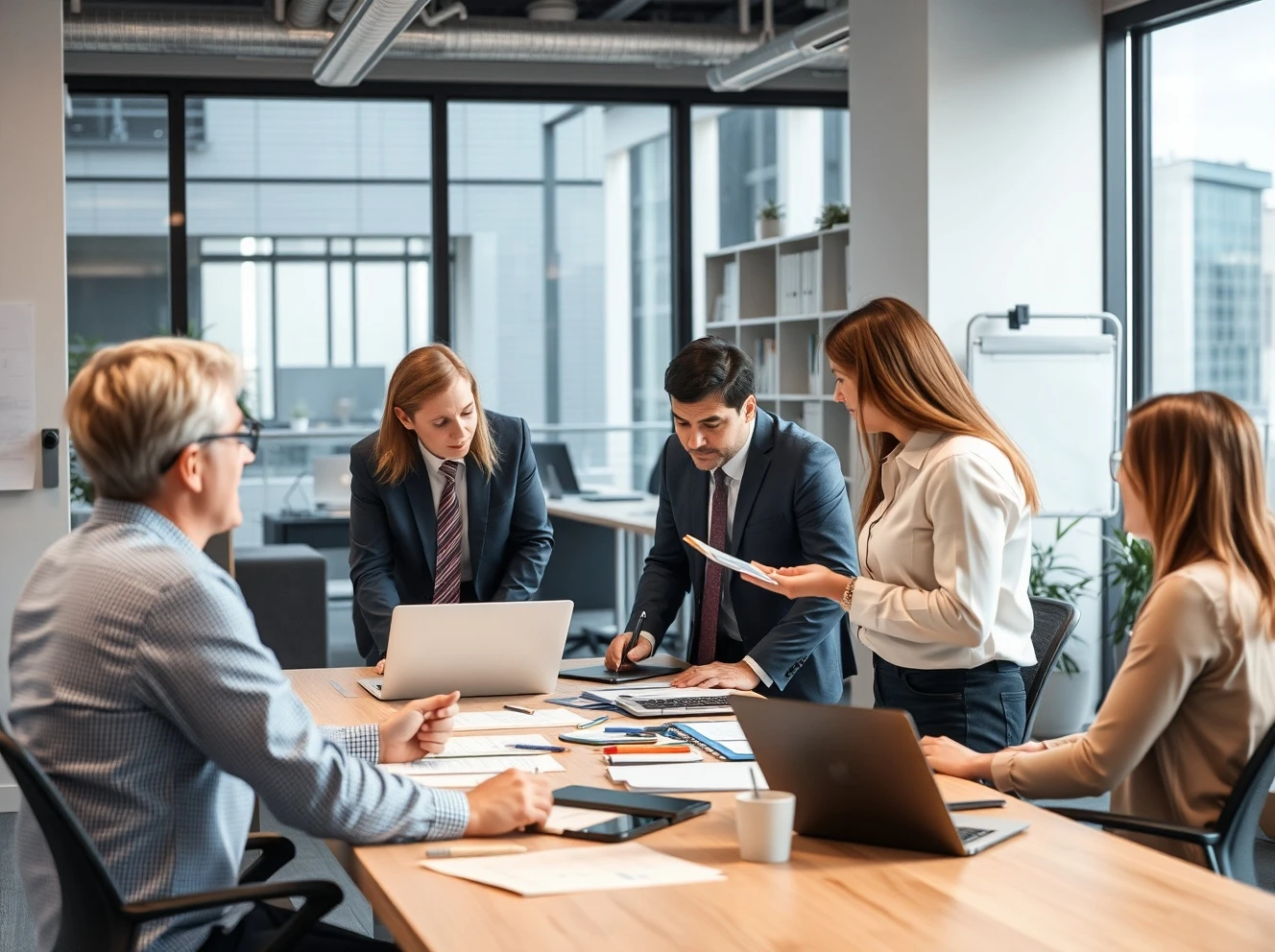 Business psychology course professionals analyzing workplace behavior and team dynamics