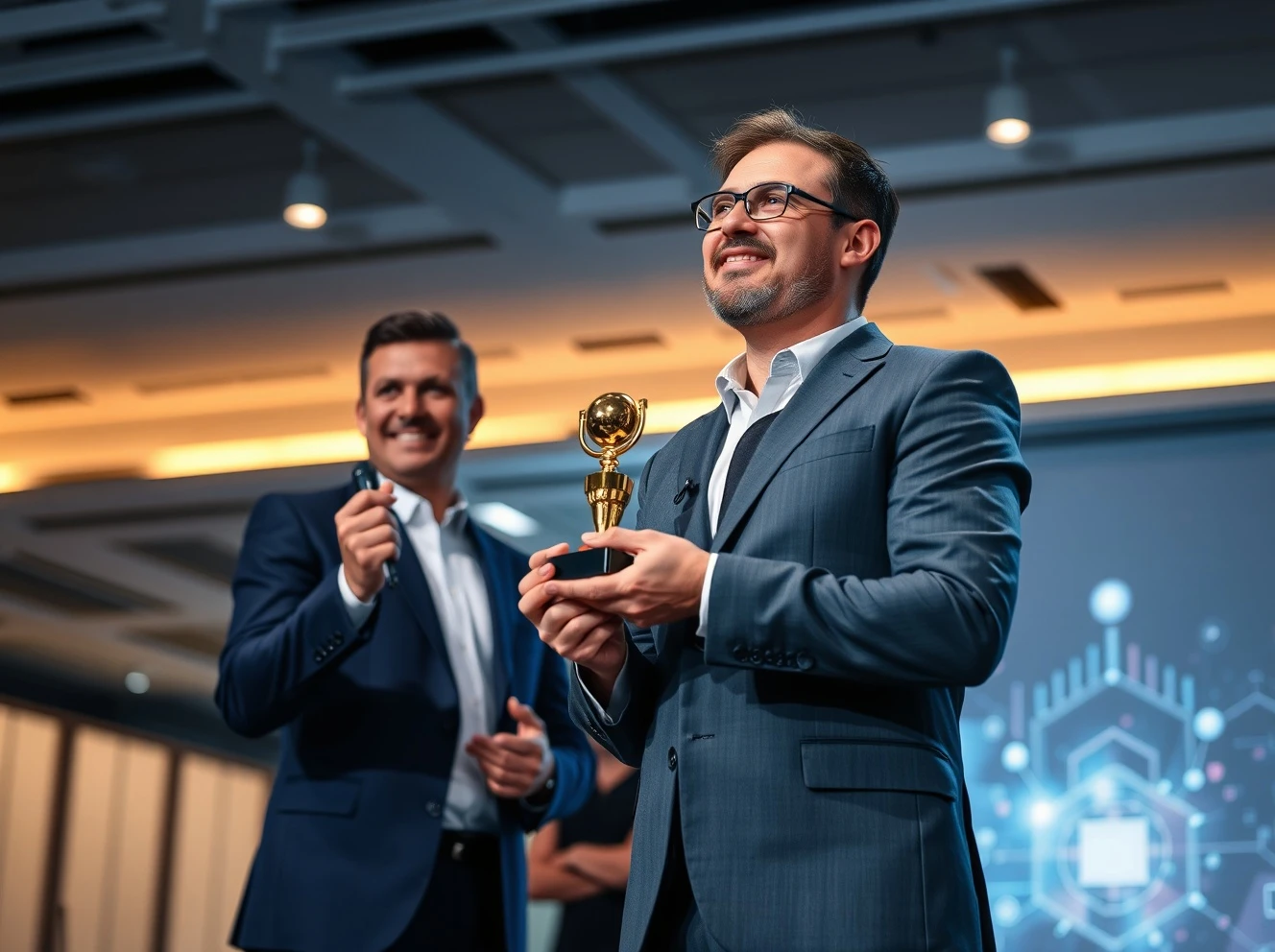 Ambitious business leaders award ceremony recognizing Crysp founder's achievement