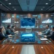 Deloitte enterprise AI implementation showing corporate technology transformation with digital interfaces