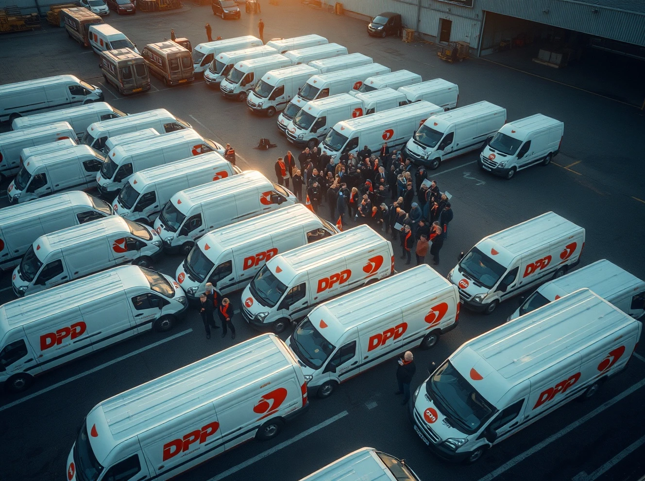 DPD drivers protest against parcel delivery pay cuts affecting their livelihoods