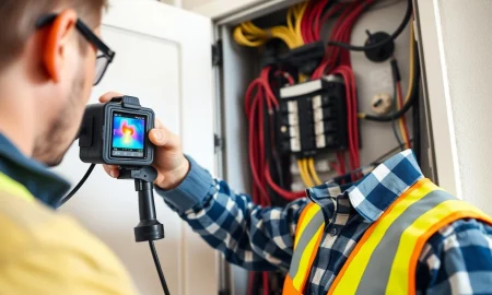 Professional electrical maintenance inspection ensuring home safety and system reliability