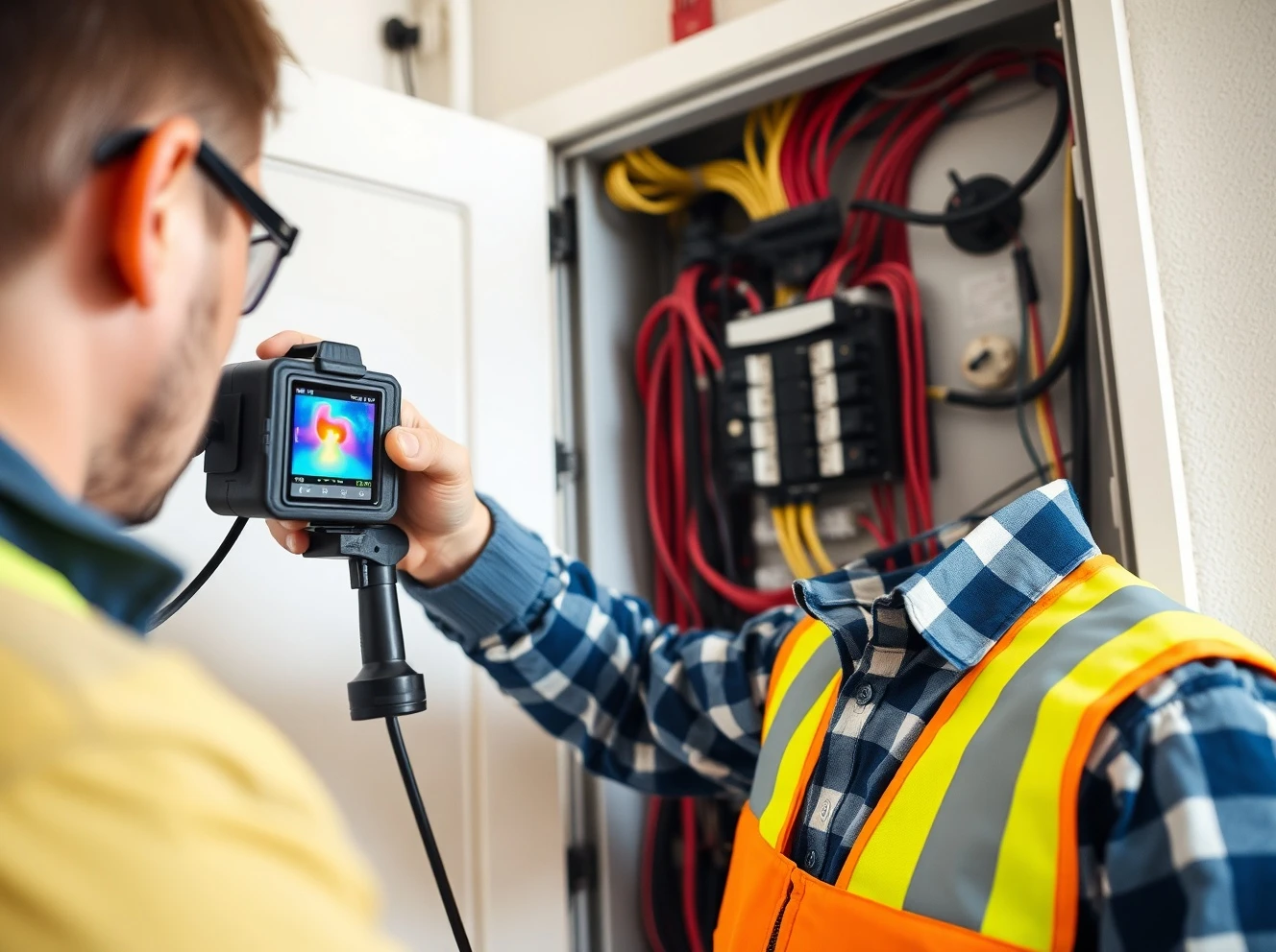 Professional electrical maintenance inspection ensuring home safety and system reliability