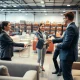 Furniturebox funding announcement with executives celebrating business expansion